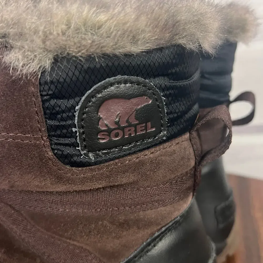 Sorel Womens 9 Gorpcore Granola Girl Outdoors Suede Whitney Short Snow‎ Boots